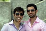 Neeraj & Chirag Paswan Shoots for his debut film One and Only in Bandra Fort on 15th May 2011.jpg